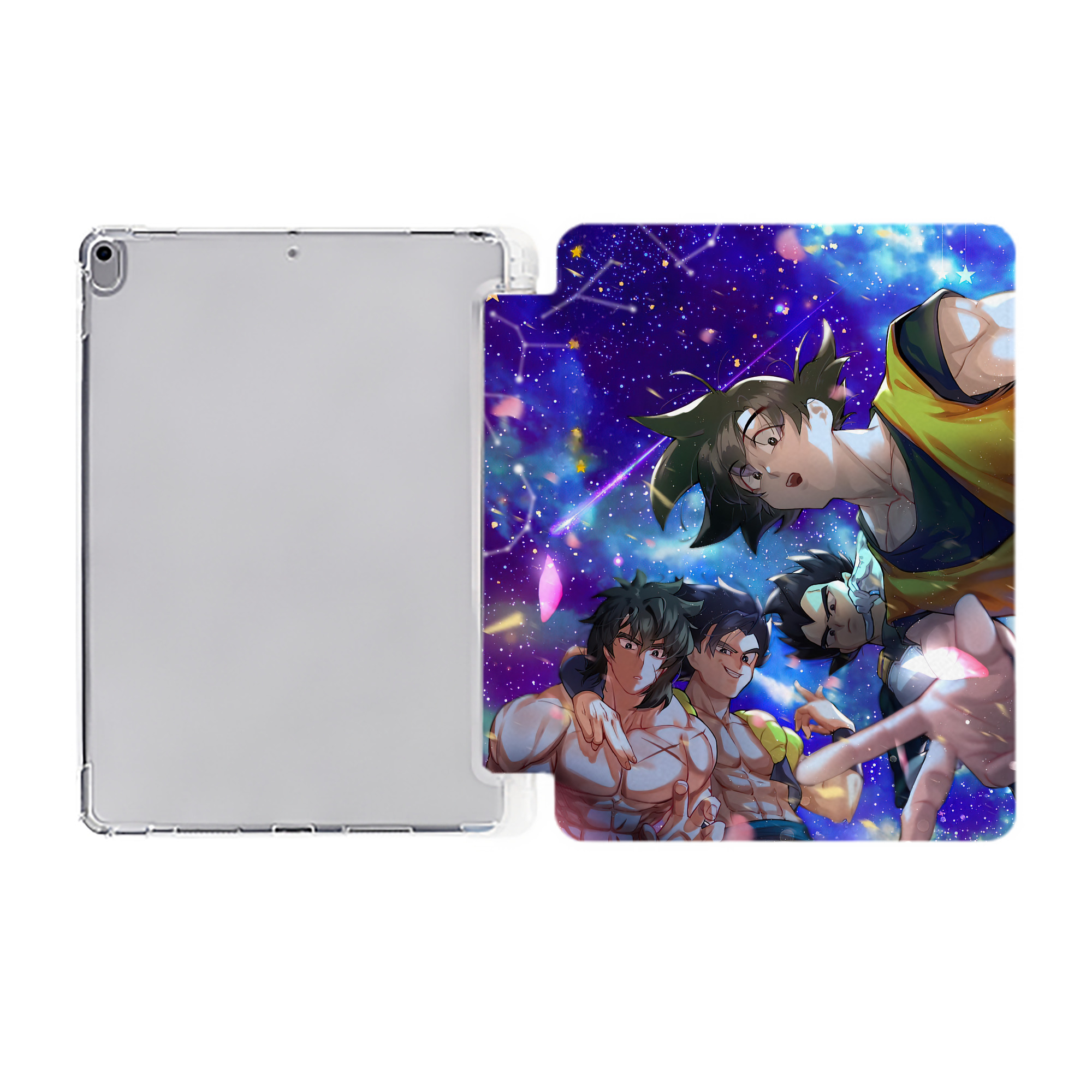 （画像用） ドラゴンボール DRAGON BALL IPad ケース ペン収納付き 三つ折りスタンド PUレザー×シリコン 対応機種9.5/10.5/10.9インチ
